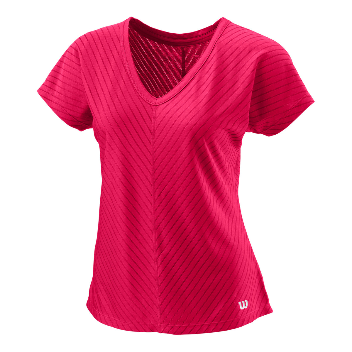 Wilson Training V-Neck II Maglietta Donna - rosa,