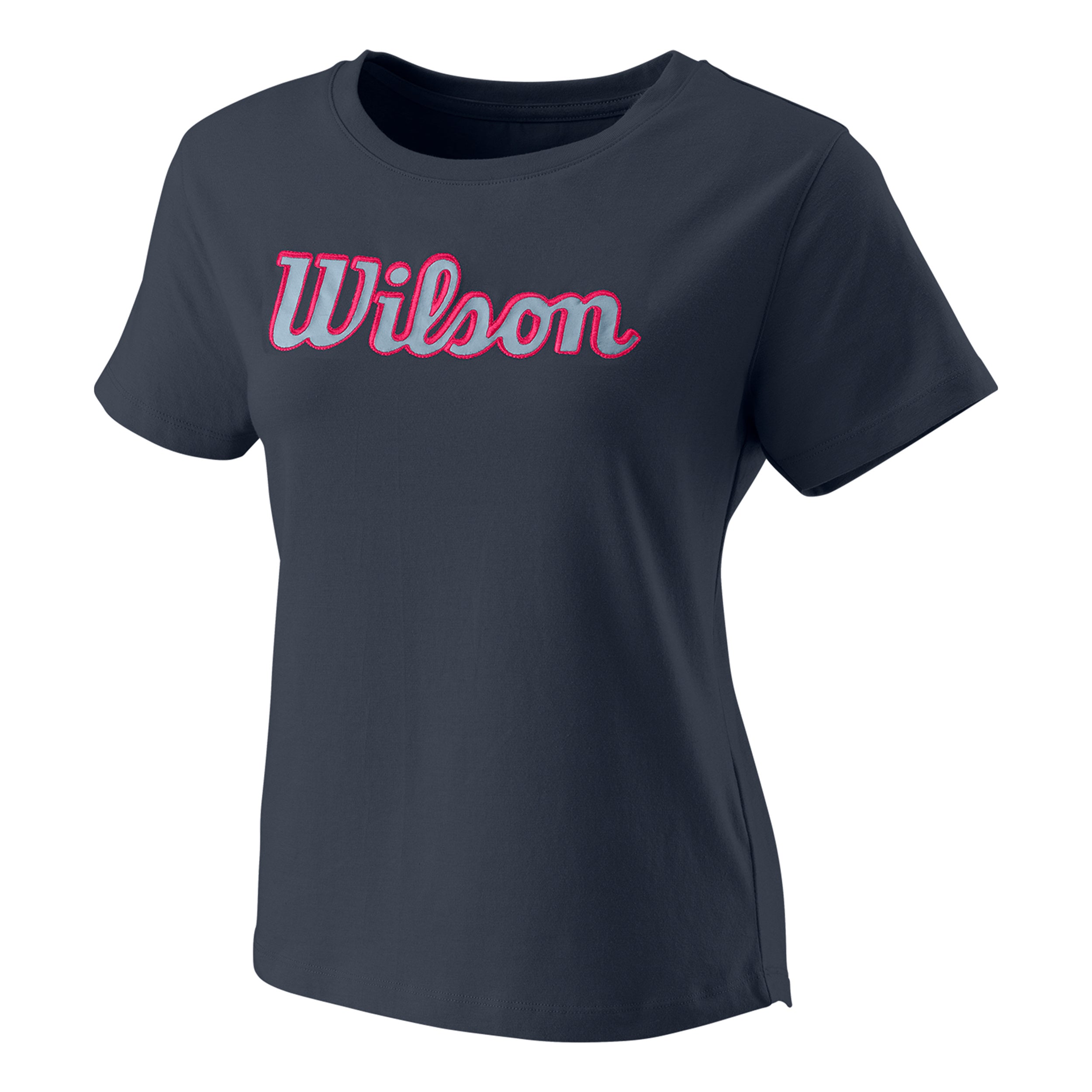Wilson Sript Eco Maglietta Donna - blu, rosso