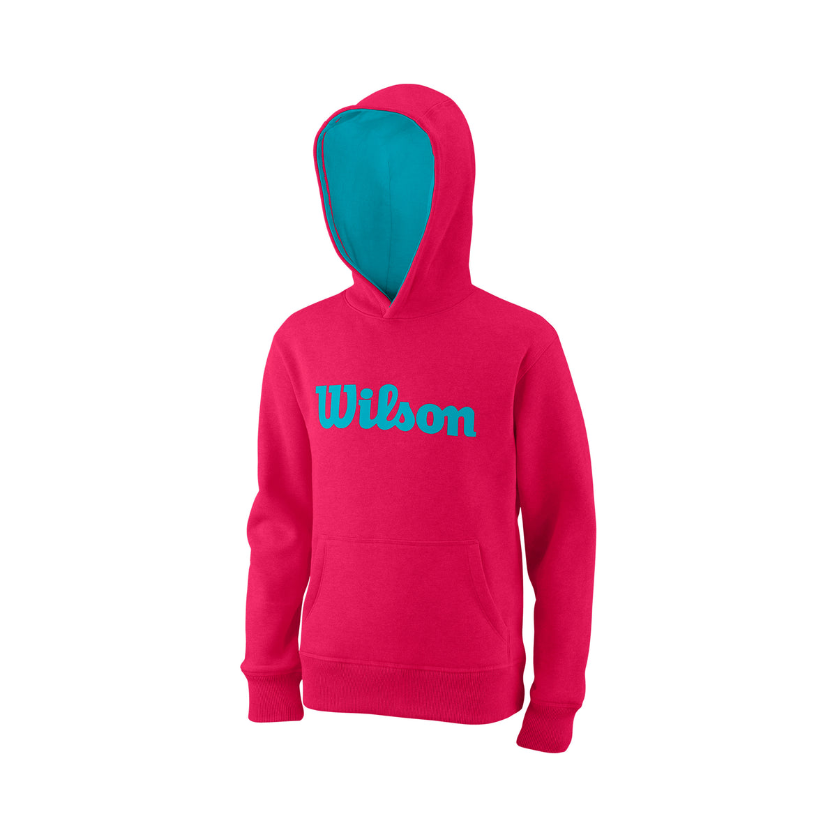 Wilson Script Felpa con cappuccio Bambini - rosa, turchese