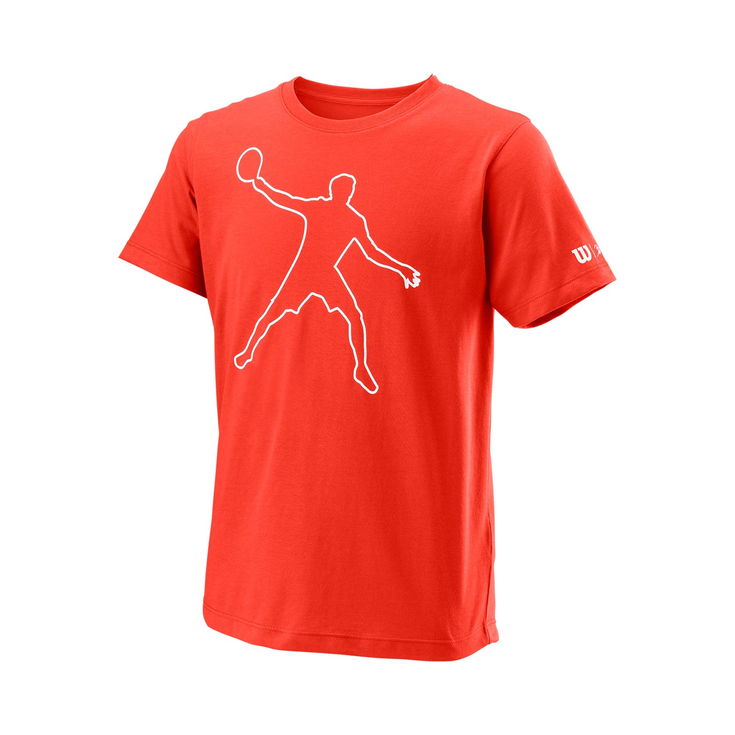 Wilson Bela Tech II T-shirt Garçons-Orange,Blanc