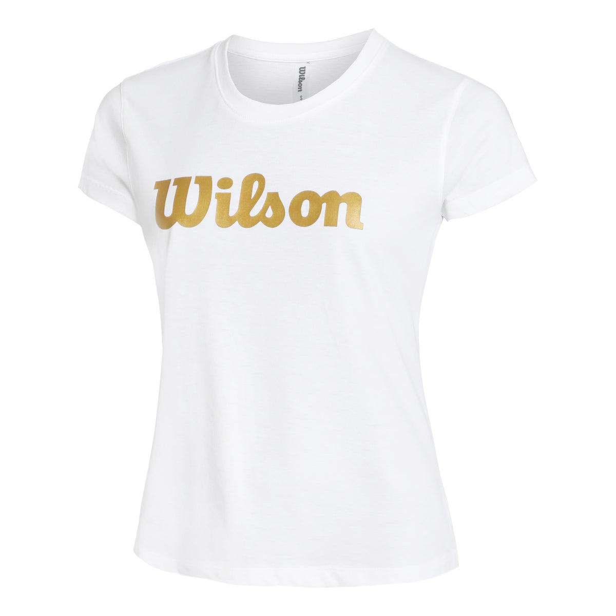 Wilson Script Tech Maglietta Donna - bianco, oro