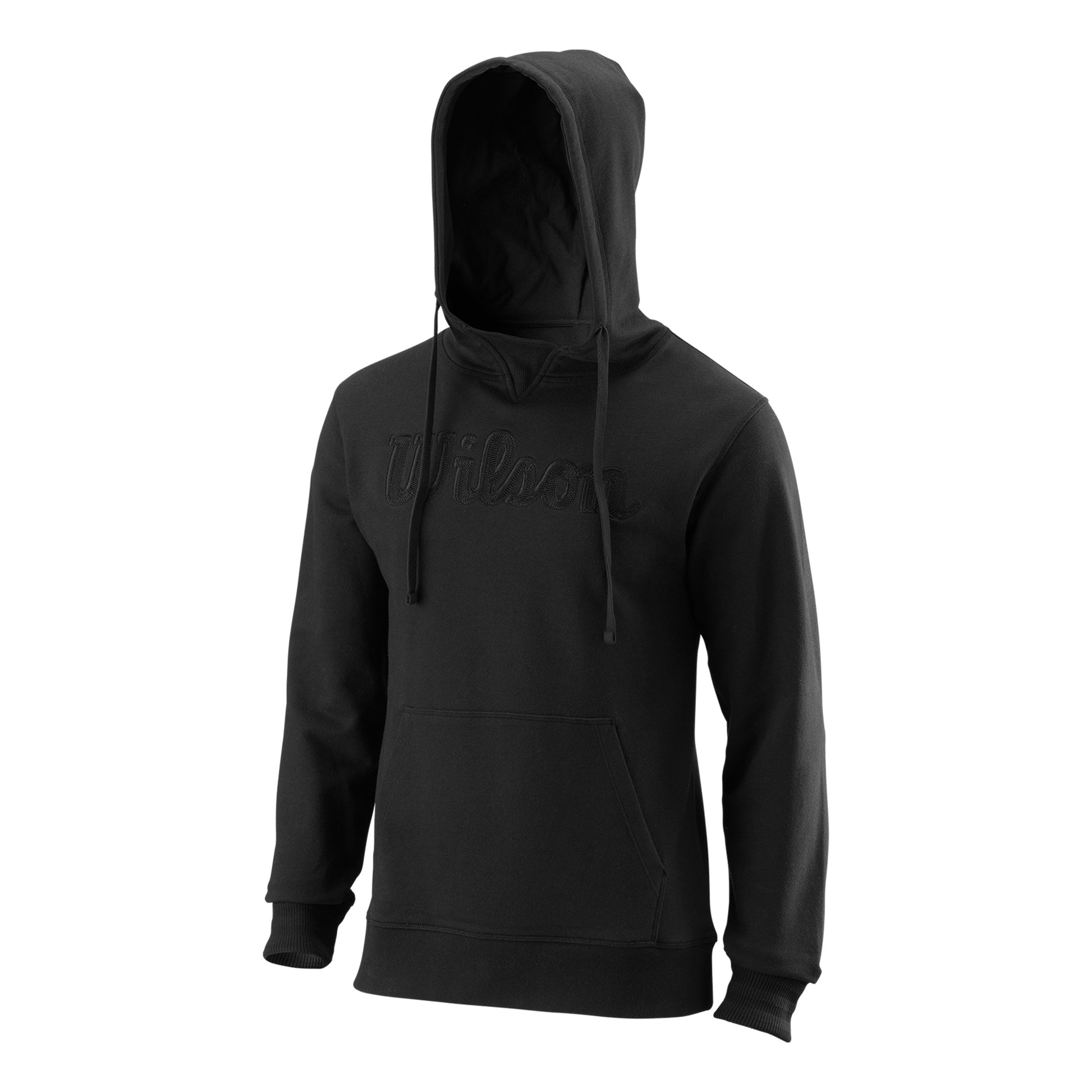 Wilson Script Eco CTN Felpa con cappuccio Uomini - nero,