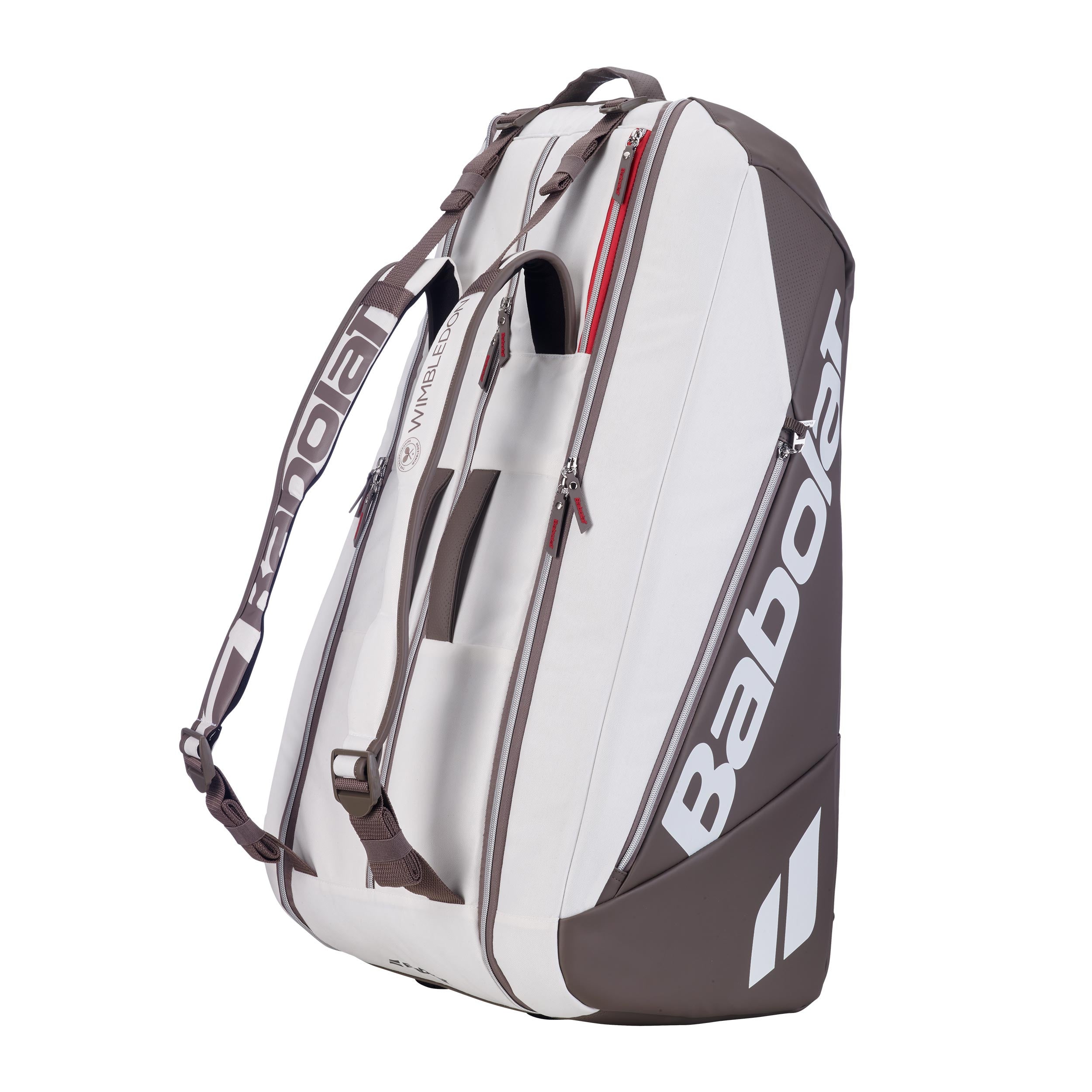 Babolat Pure Drive RH 9 Wimbledon Borsa per racchetta Da 9 - bianco