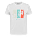Cotton T-shirt Hommes - blanc, multicouleur