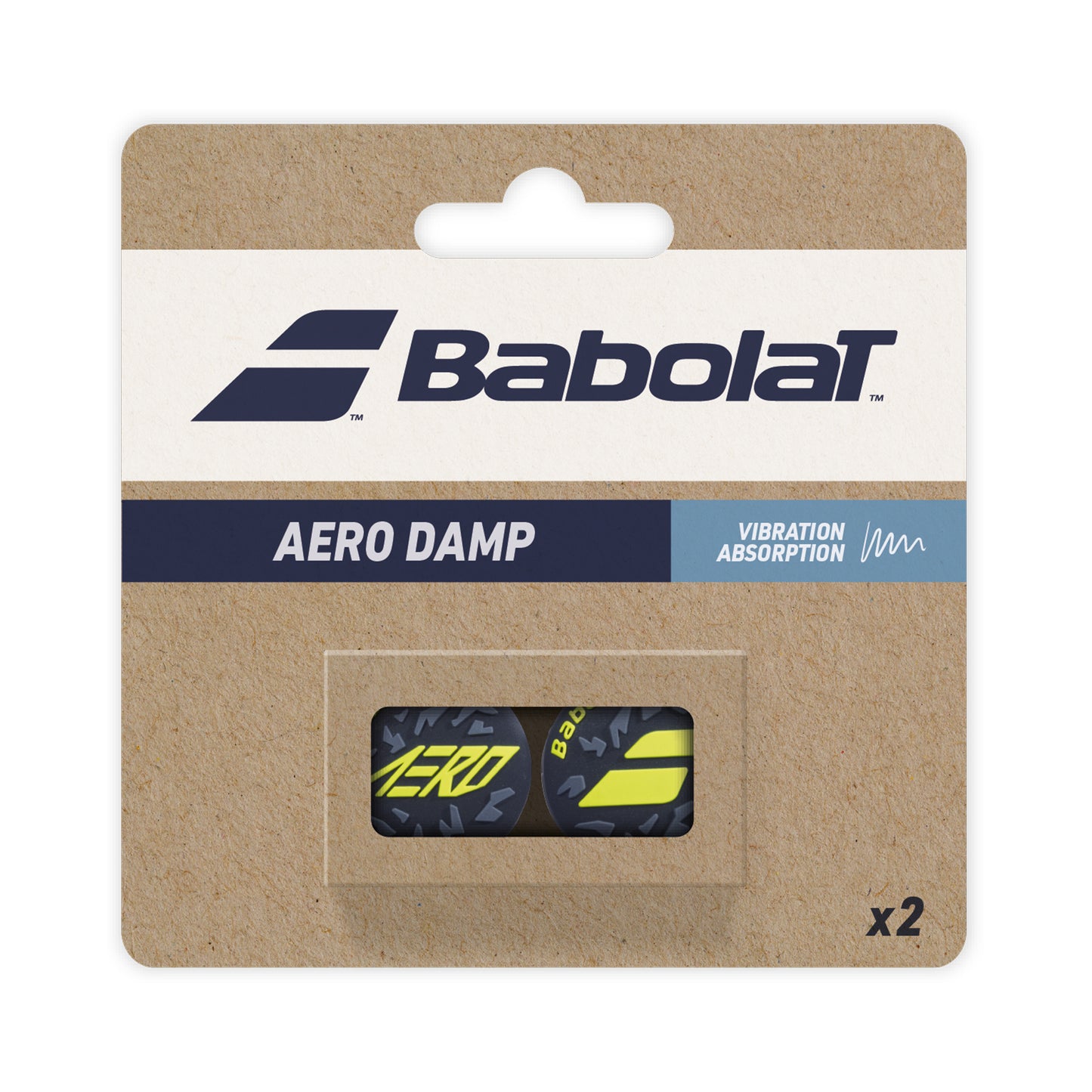 Babolat Aero Damp Antivibrateur Pack De 2 Unités-Noir