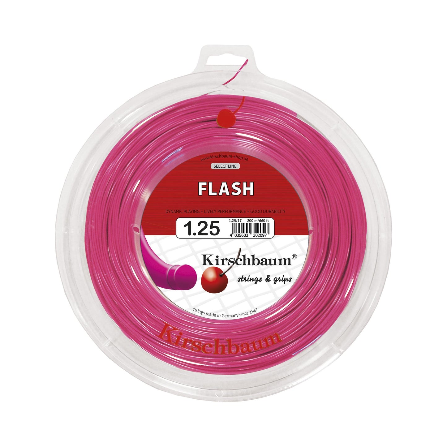 Kirschbaum Flash Bobine Cordage 200m-Pink