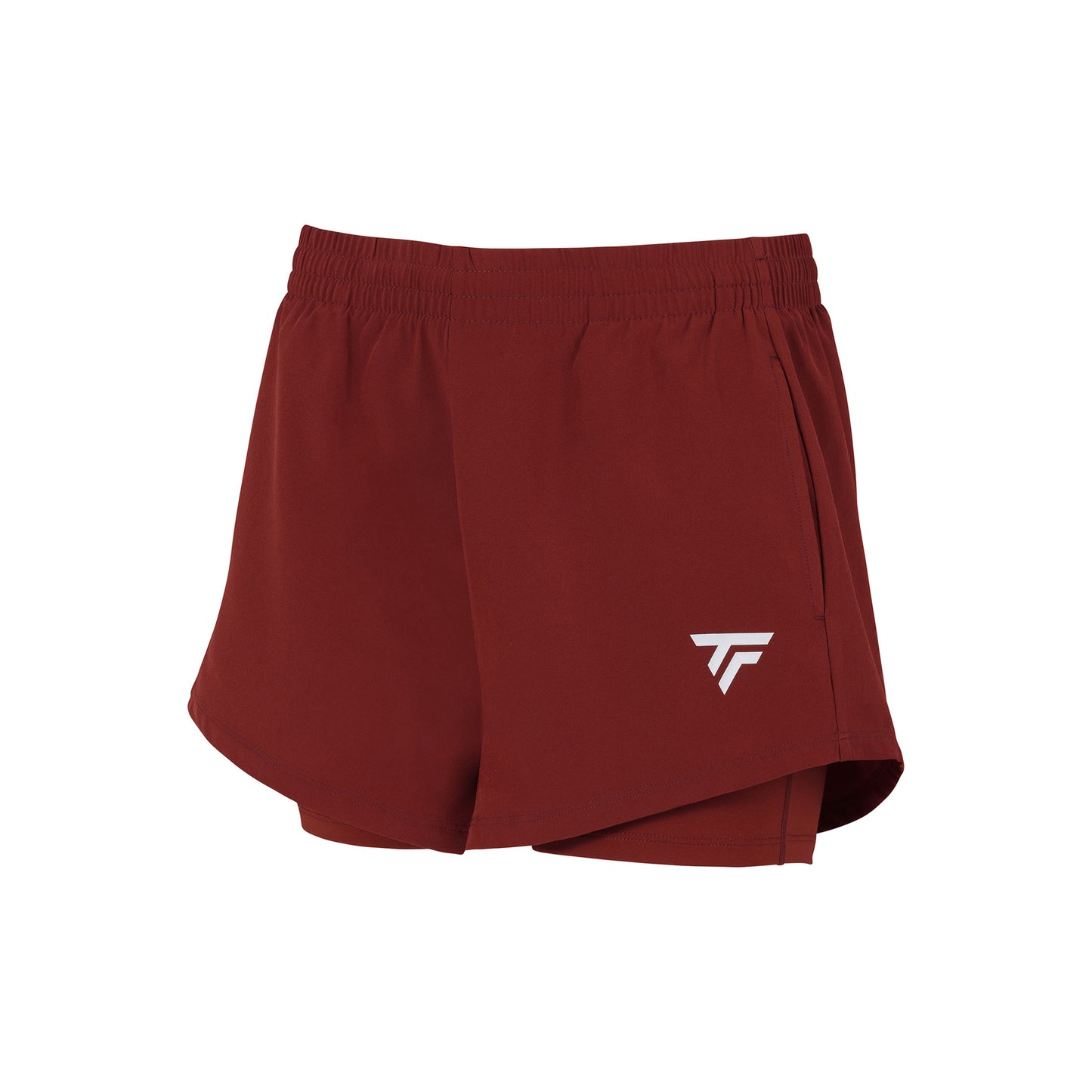 Tecnifibre Team Pantaloncino Attillato Donna-Rosso Scuro