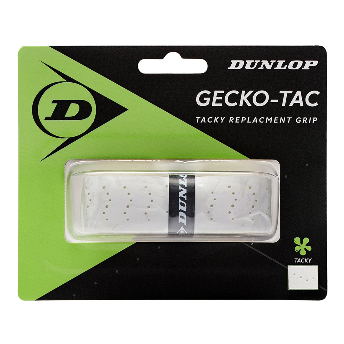 Dunlop Gecko-Tac Replacement Grip Confezione Da 1-Bianco