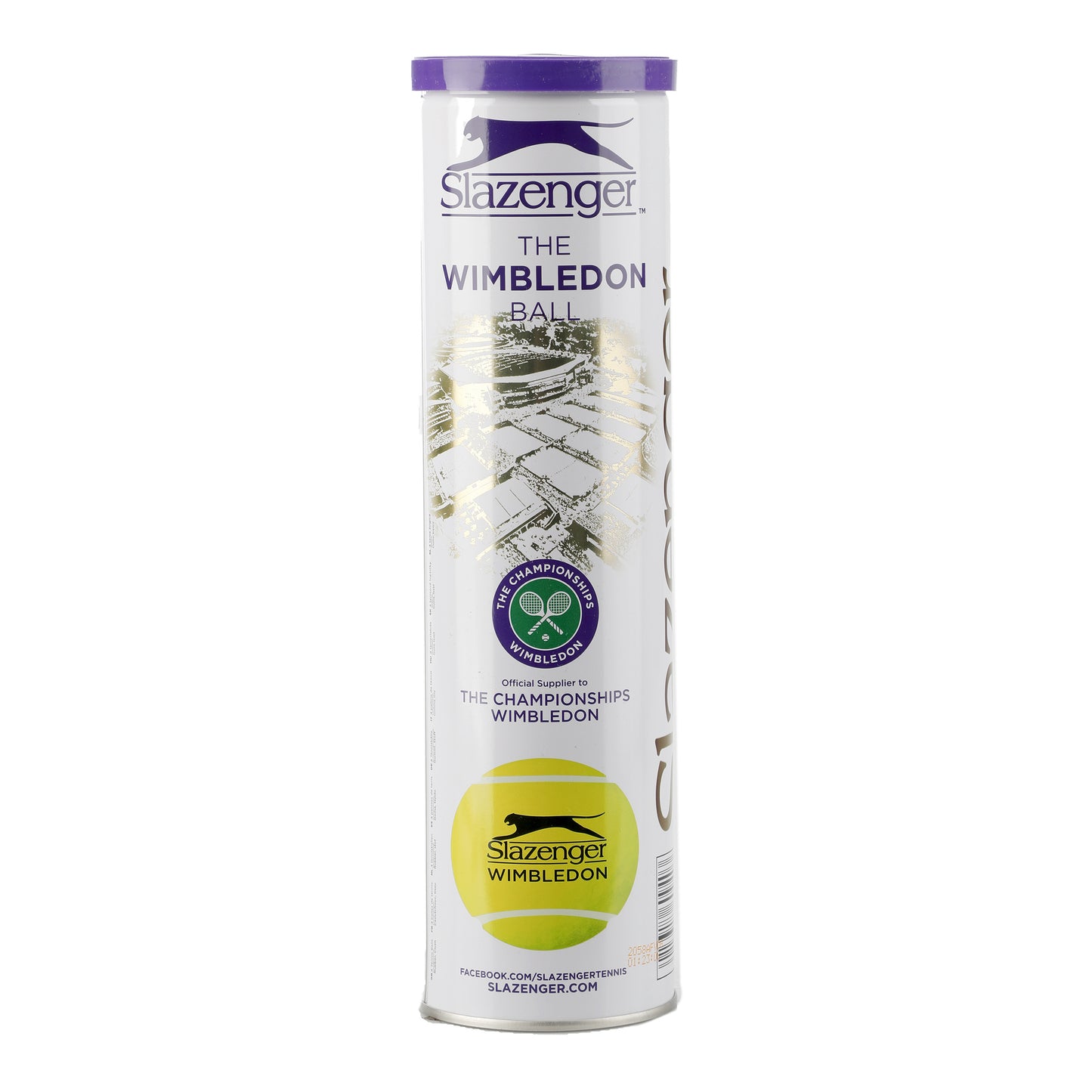 Slazenger Wimbledon Tubo da 4