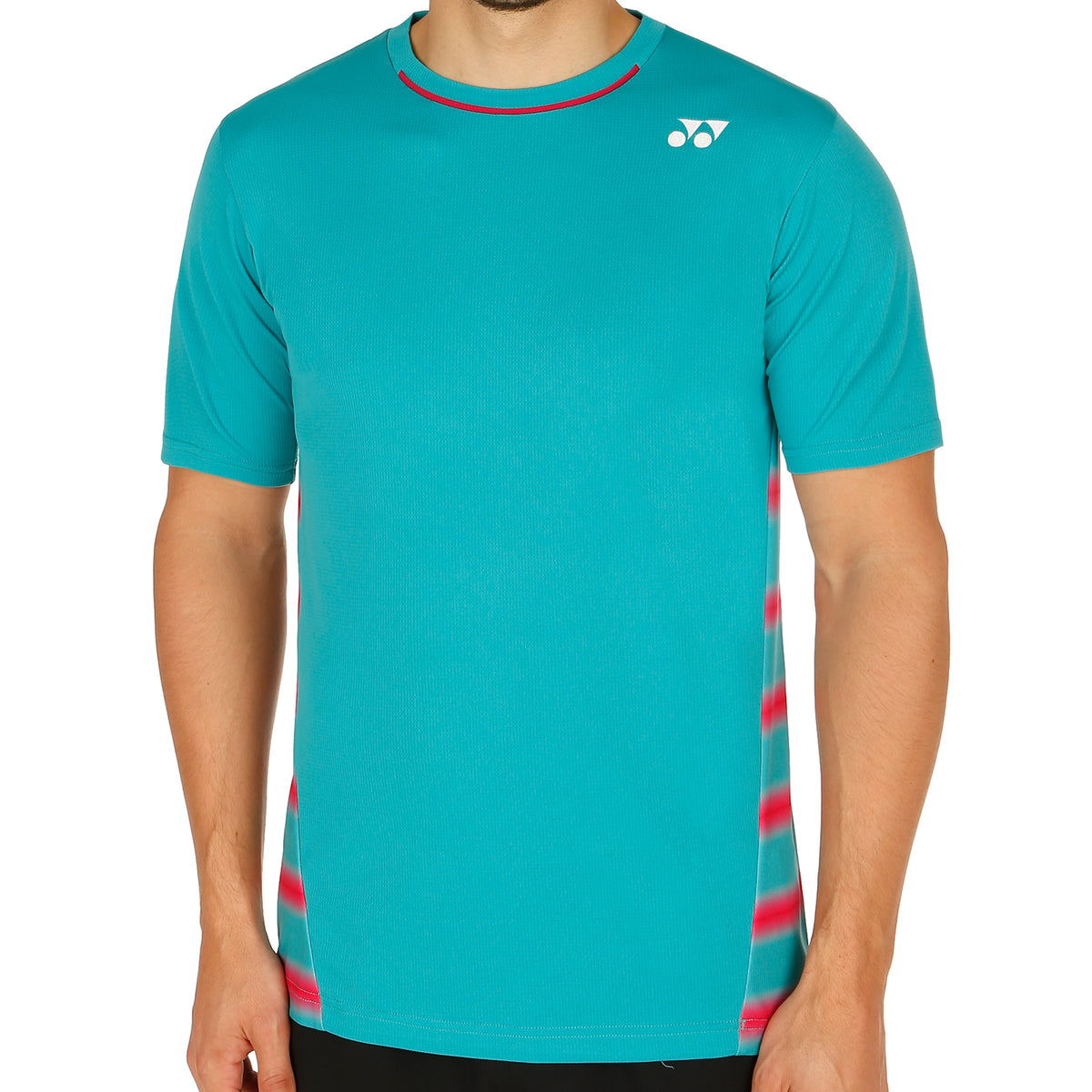 Yonex Wawrinka Maglietta Uomini - turchese, rosso