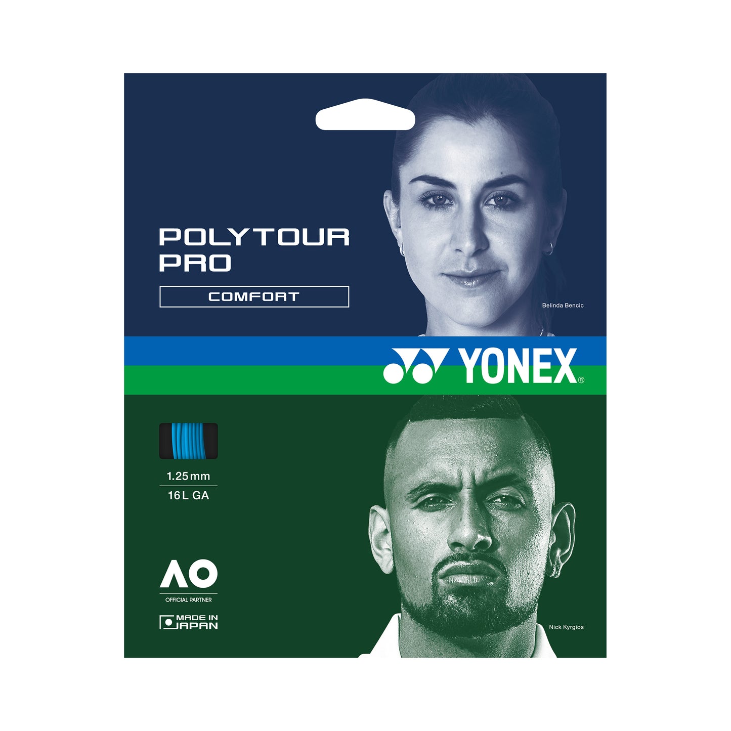 Yonex Poly Tour Pro Saitenset 12m - blau
