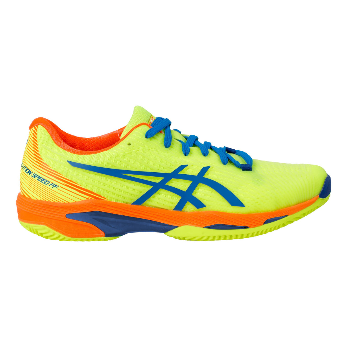 ASICS Solution Speed FF 2 Scarpa per terra rossa Uomini - giallo neon, blu