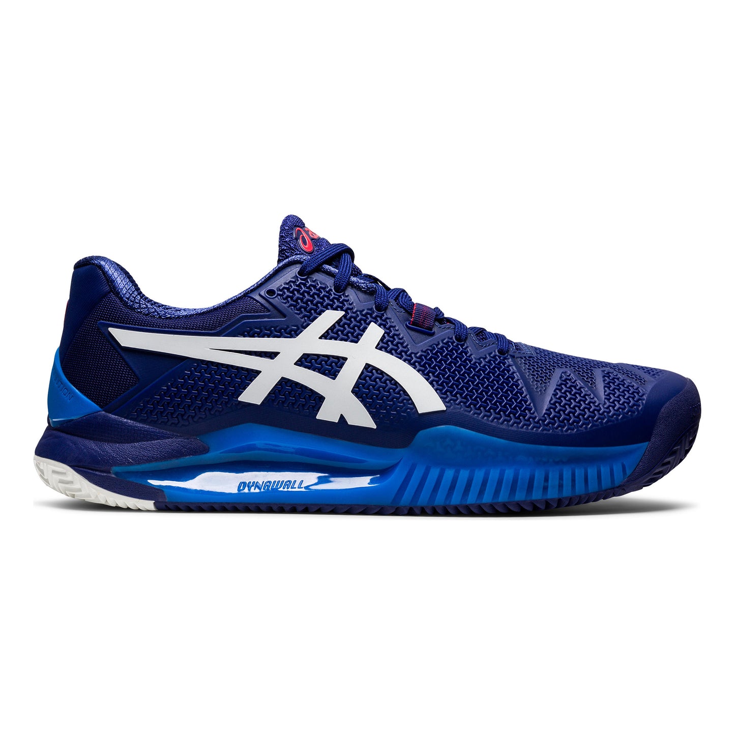 ASICS Gel-Resolution 8 Chaussure terre battue Hommes - bleu, blanc