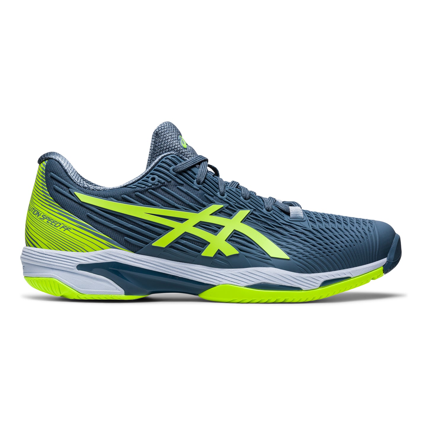 ASICS Solution Speed FF 2 Scarpa per tutte le superfici Uomini - blu scuro, verde neon