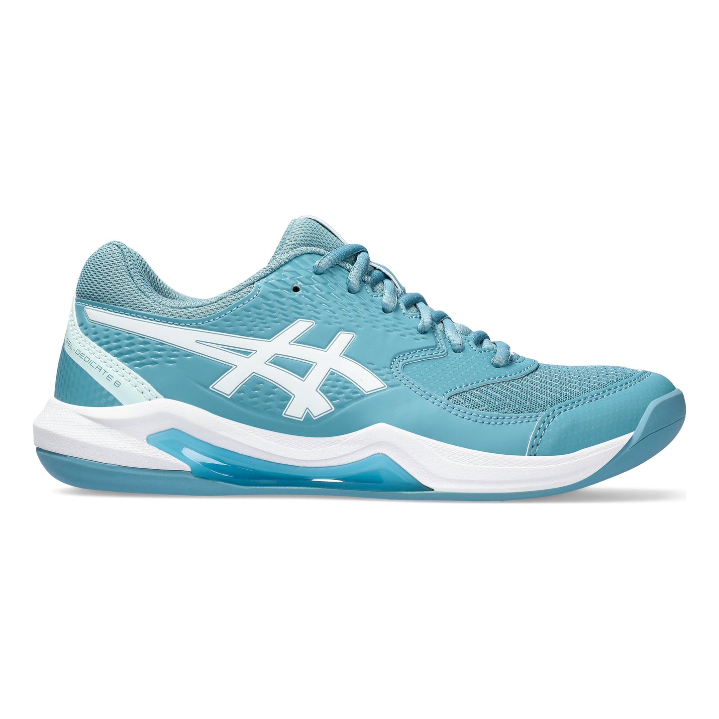 ASICS Gel-Dedicate 8 Chaussure moquette Femmes - bleu petrol, blanc