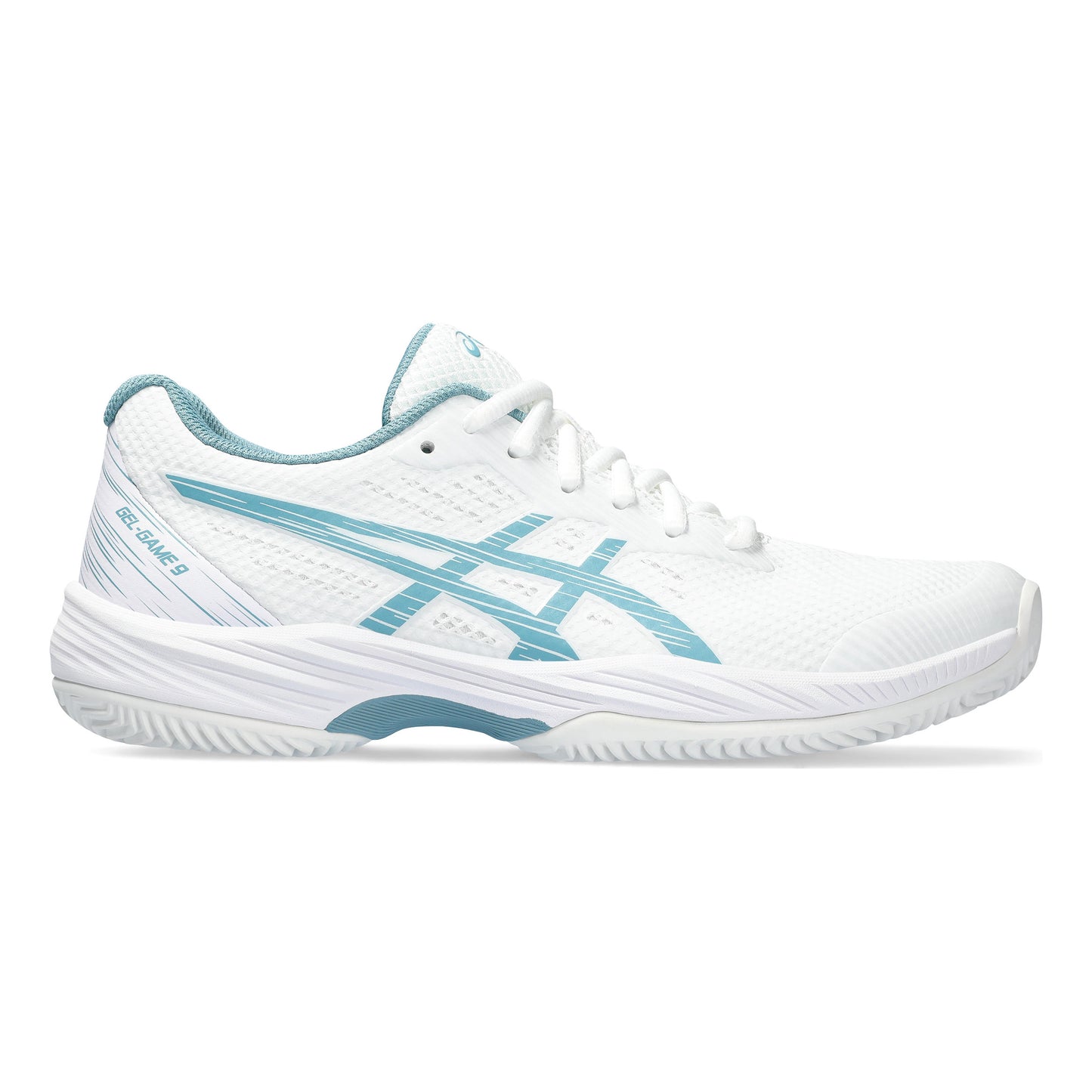 ASICS Gel-Game 9 Scarpa per terra rossa Donna - bianco, color petrolio