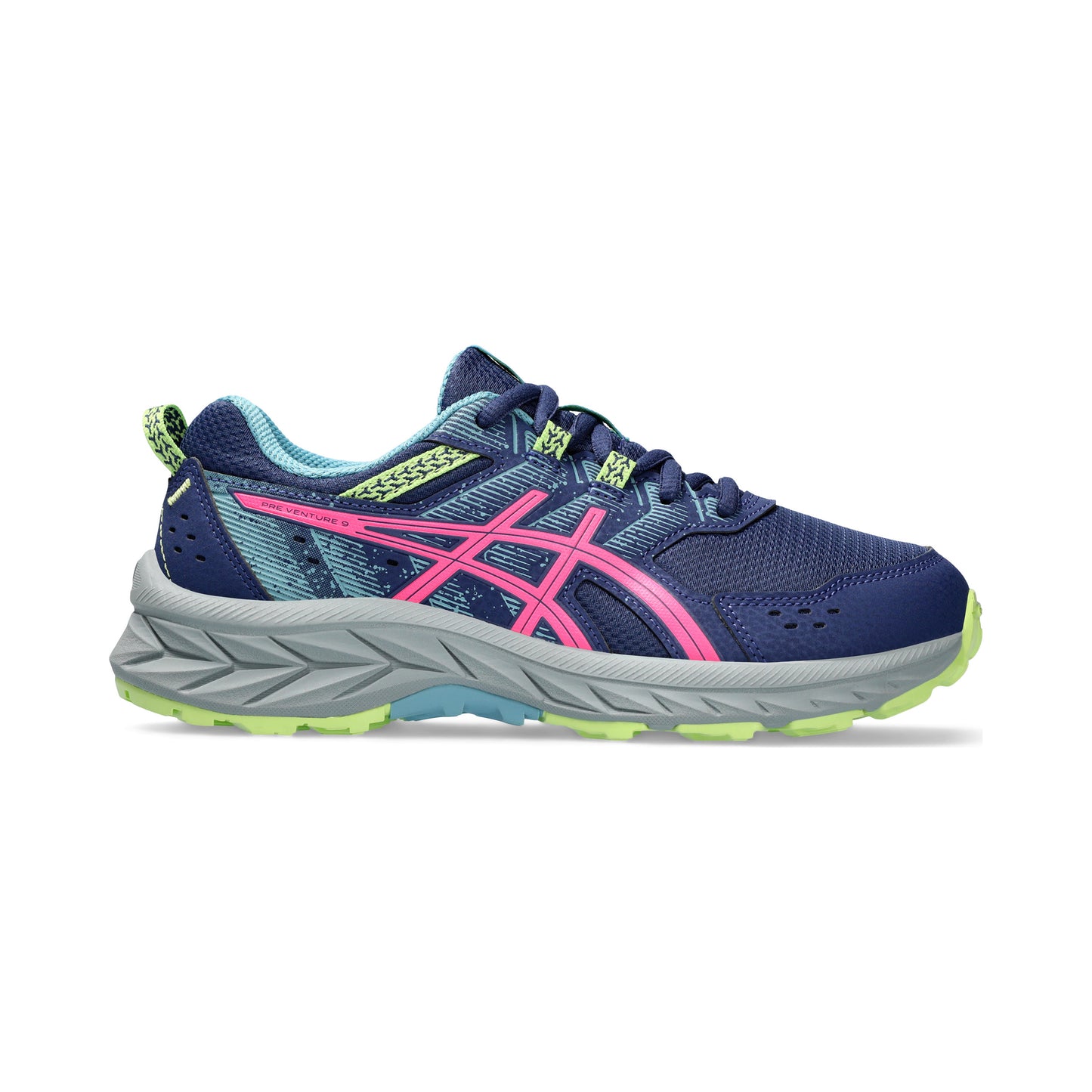 ASICS Pre-Venture 9 GS Chaussure trail Enfants - bleu foncé, pink