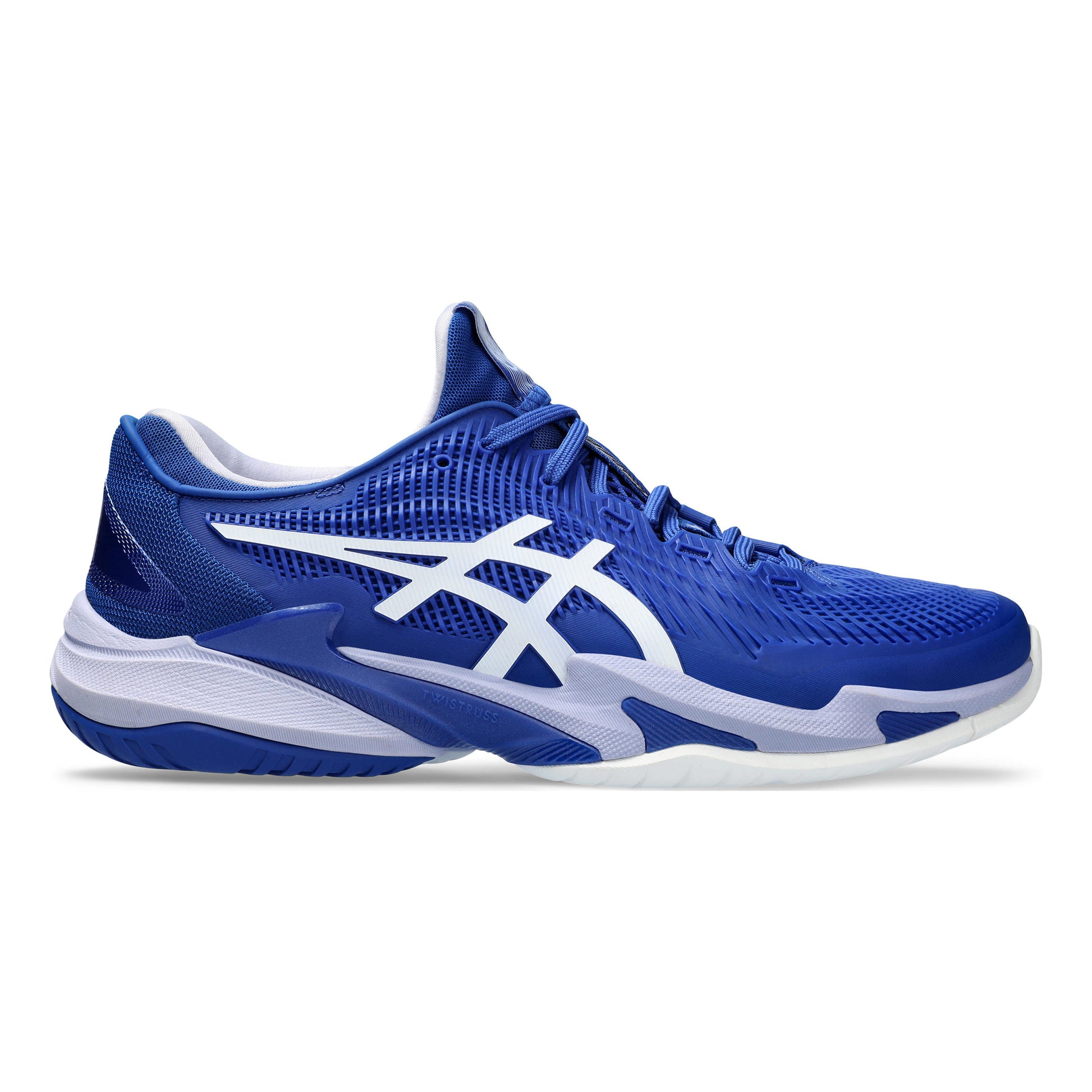 ASICS Court FF 3  Novak Allcourtschuh Herren - blau, weiß