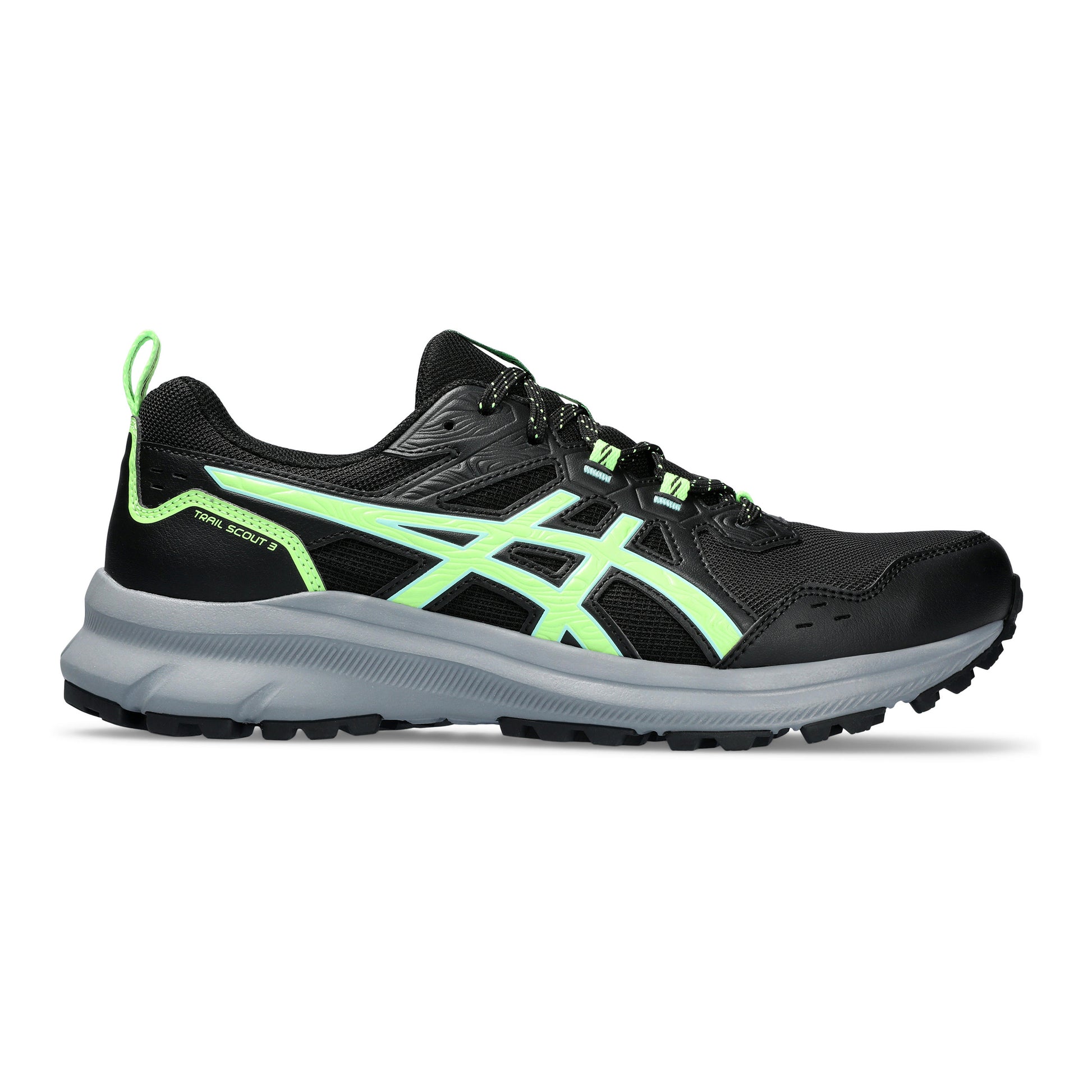 ASICS Trail Scout 3 Trailschuh Herren - schwarz, neongrün