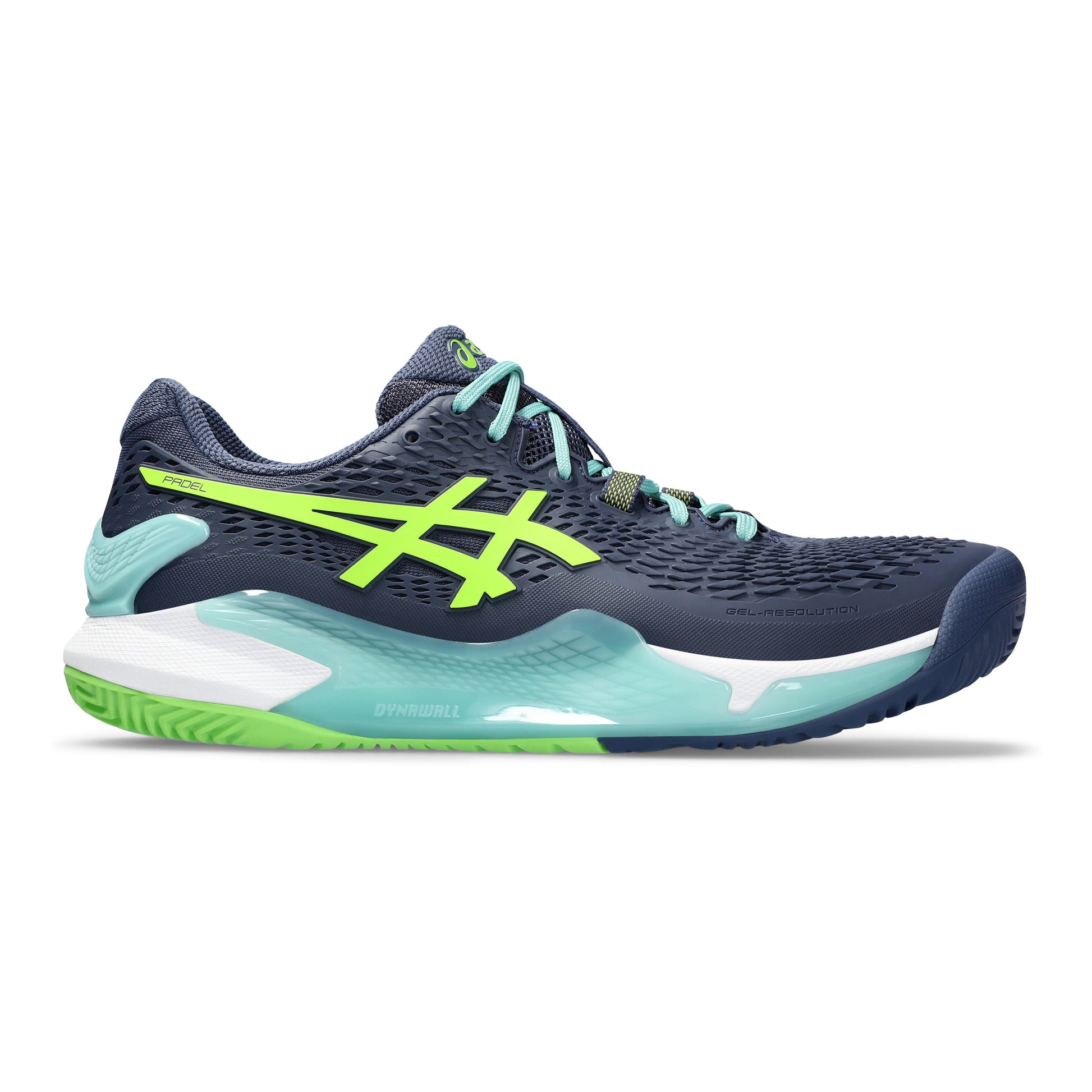 ASICS Gel-Resolution 9 Chaussures padel Hommes - bleu foncé, turquoise