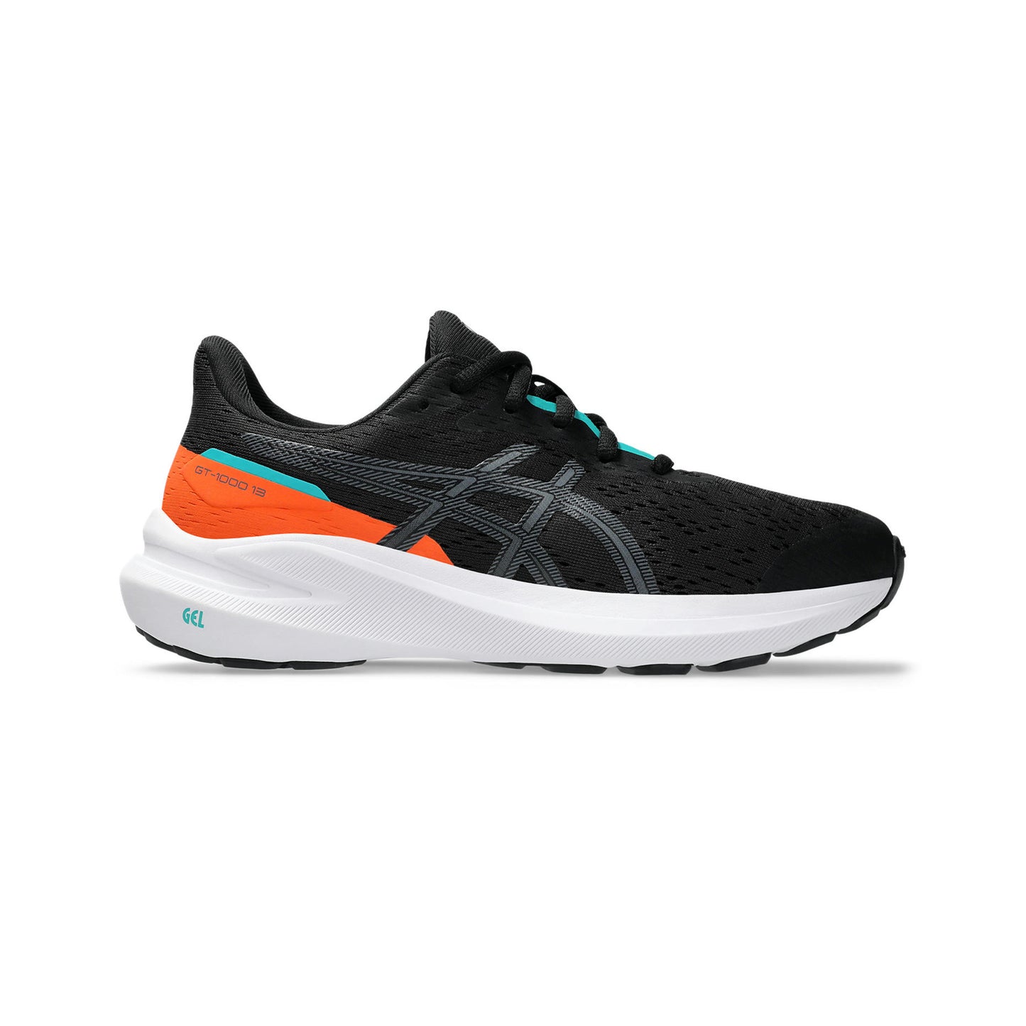 ASICS GT-1000 13 GS Chaussure De Running Avec Stabilisateurs Enfants-Noir,Gris