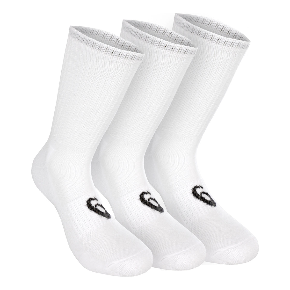 ASICS Crew Sportsocken 3er Pack-Weiß,Schwarz