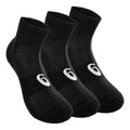 Quarter Sportsocken 3er Pack-Schwarz,Weiß
