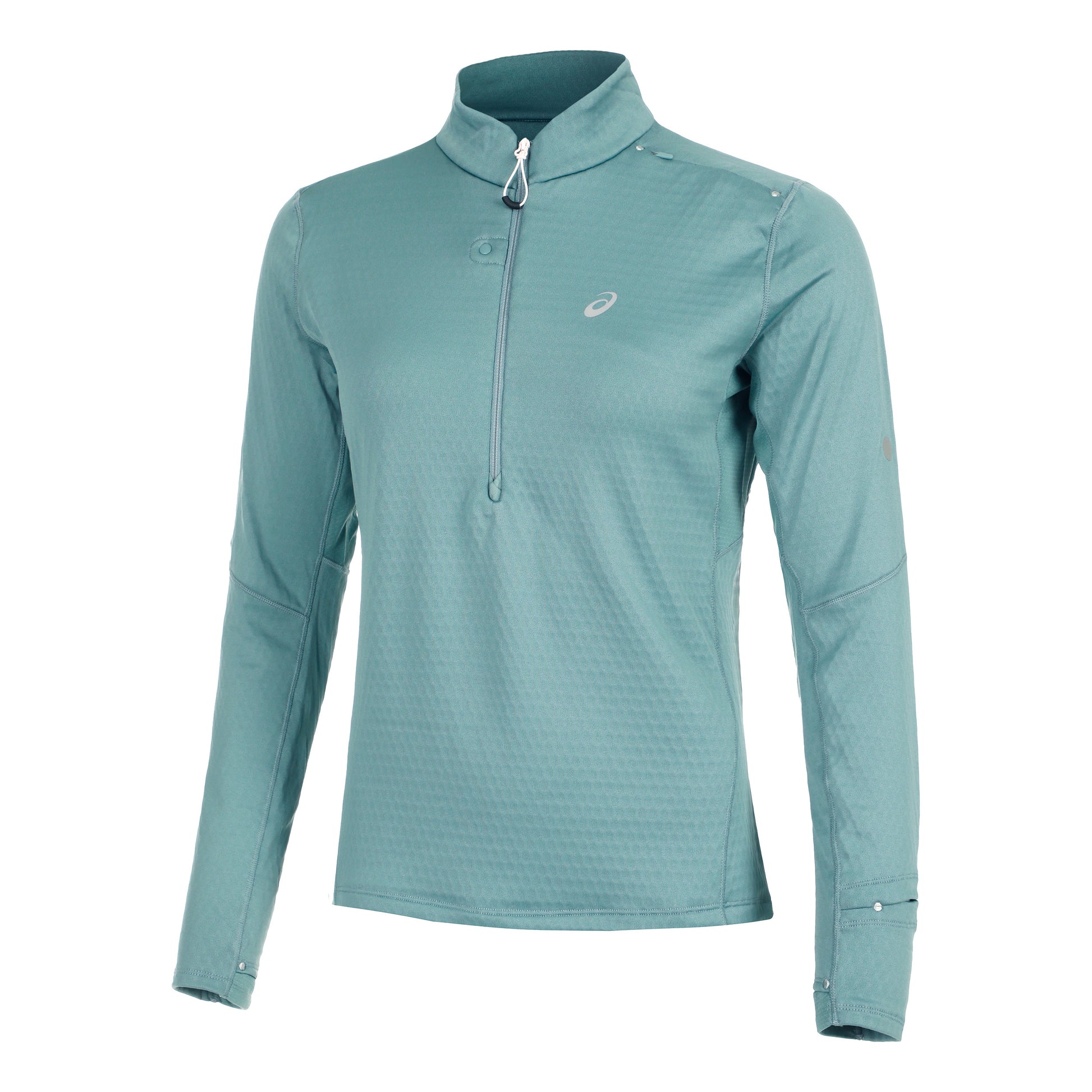 ASICS Road Winter 1/2 Zip Mid Layer Camicia Da Corsa Donna-Salvia