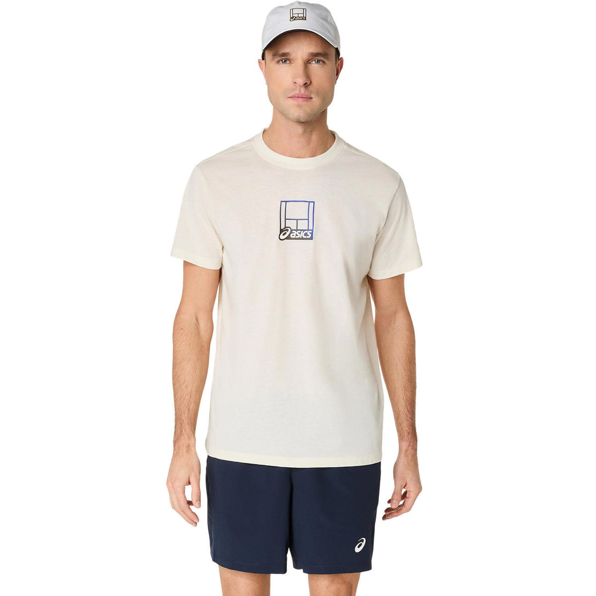 ASICS Court Core Graphic T-shirt Hommes-crème