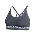 Seamless Low Long Sport-BH Damen - dunkelgrau,