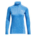 Tech Half-Zip Twist Longsleeve Damen - blau,