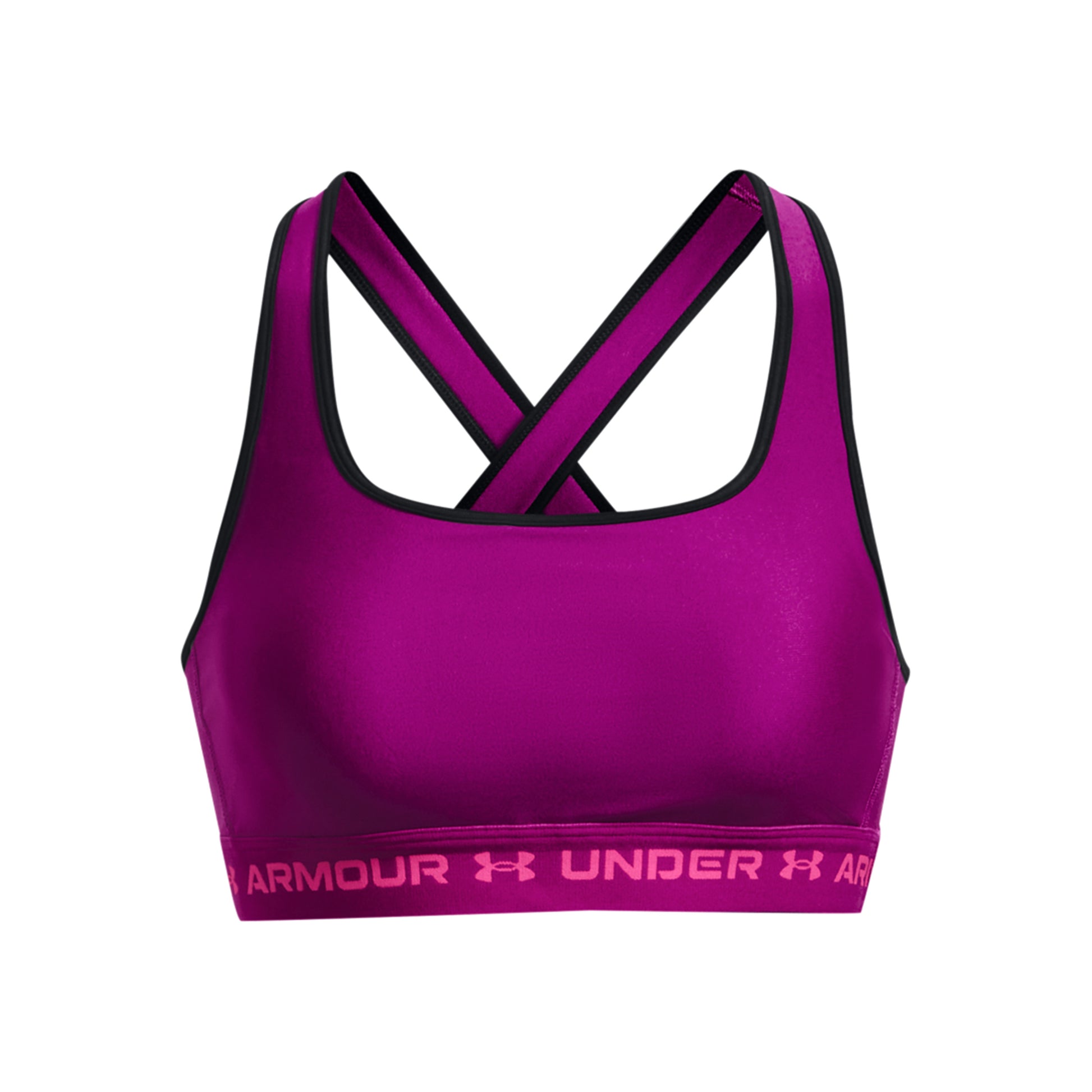 Under Armour Crossback Mid Reggiseni sportivi Donna - viola, nero