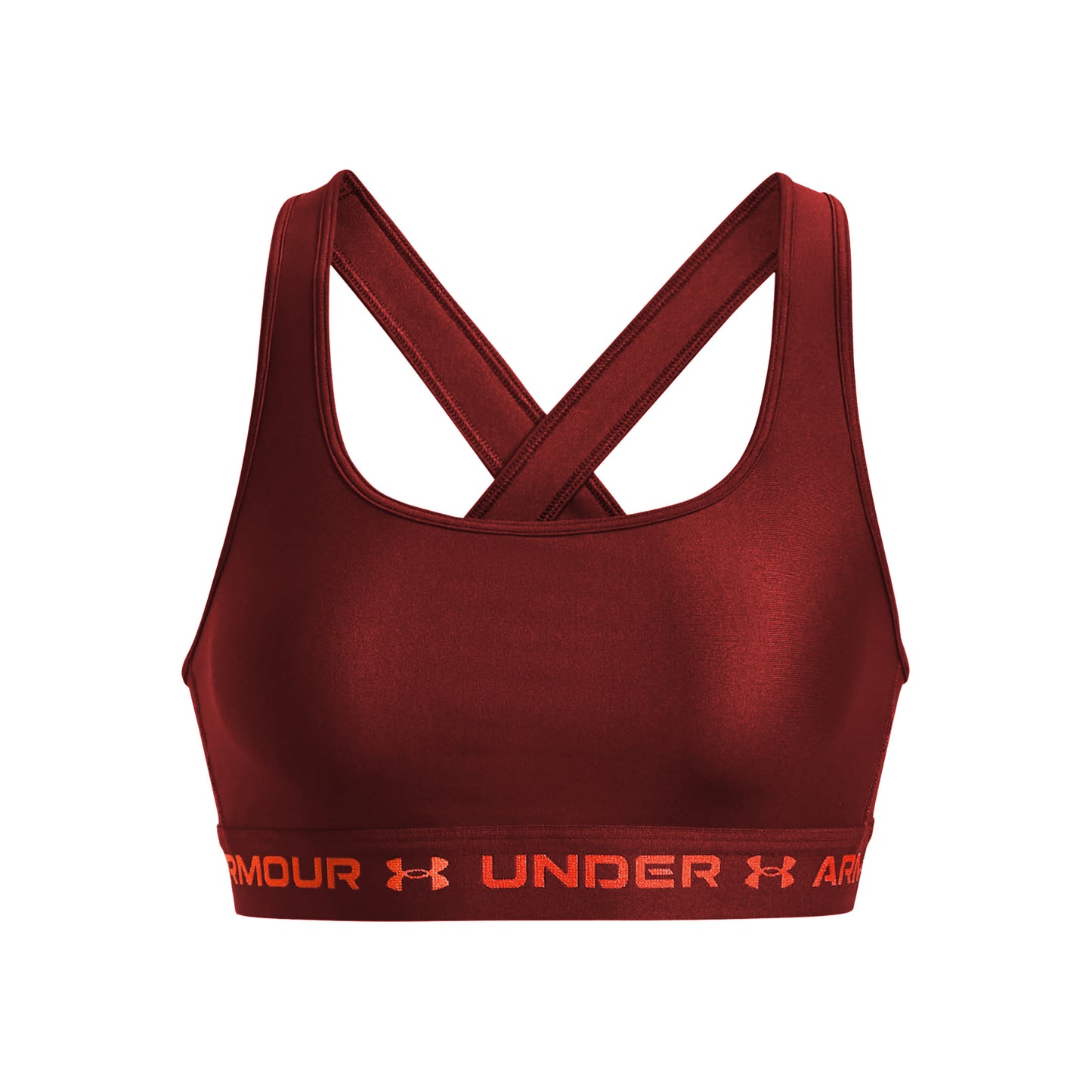 Under Armour Crossback Mid Soutien-gorge sport Femmes - rouge foncé, rouge