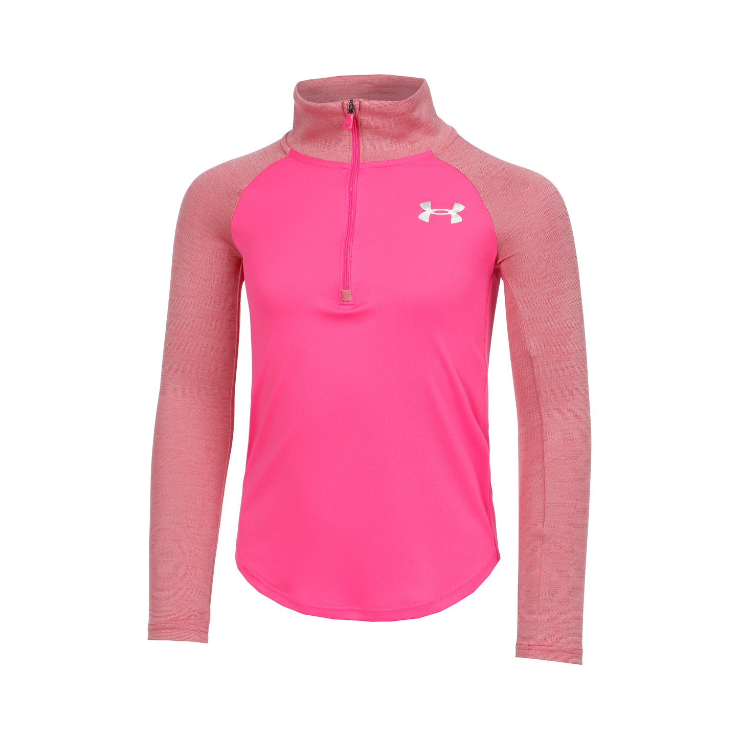 Under Armour Tech Graphic Half-Zip Longsleeve Mädchen - pink, altrosa