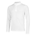 Seamless Stride 1/4 Zip Longsleeve Herren-Weiß