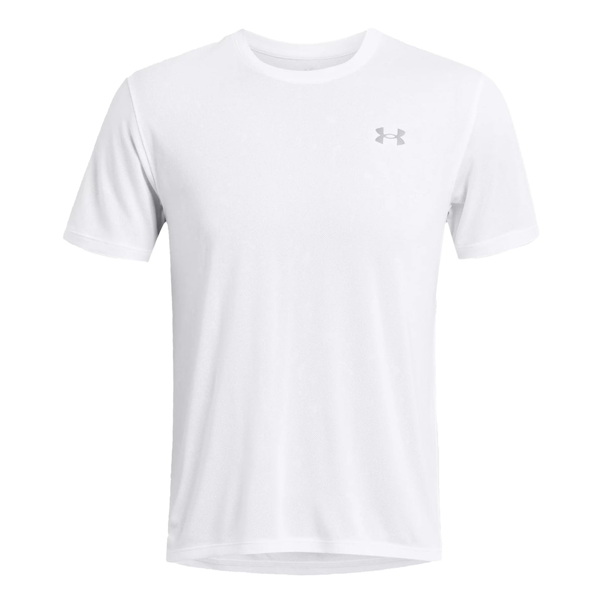 Under Armour Streaker Splatter SS Camicia da corsa Uomini - bianco,