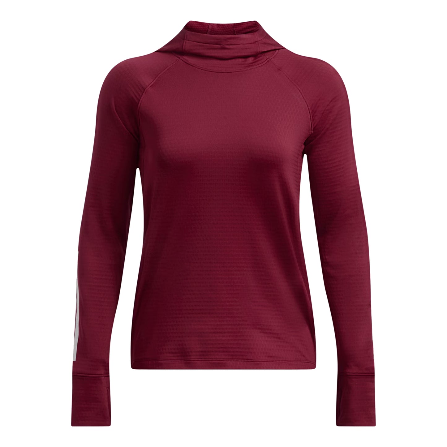 Under Armour Launch Elite Coldweather Balaclava Felpa con cappuccio Donna - rosso scuro,
