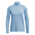 Tech 1/2 Zip-Twist Haut manches longues Femmes - bleu,