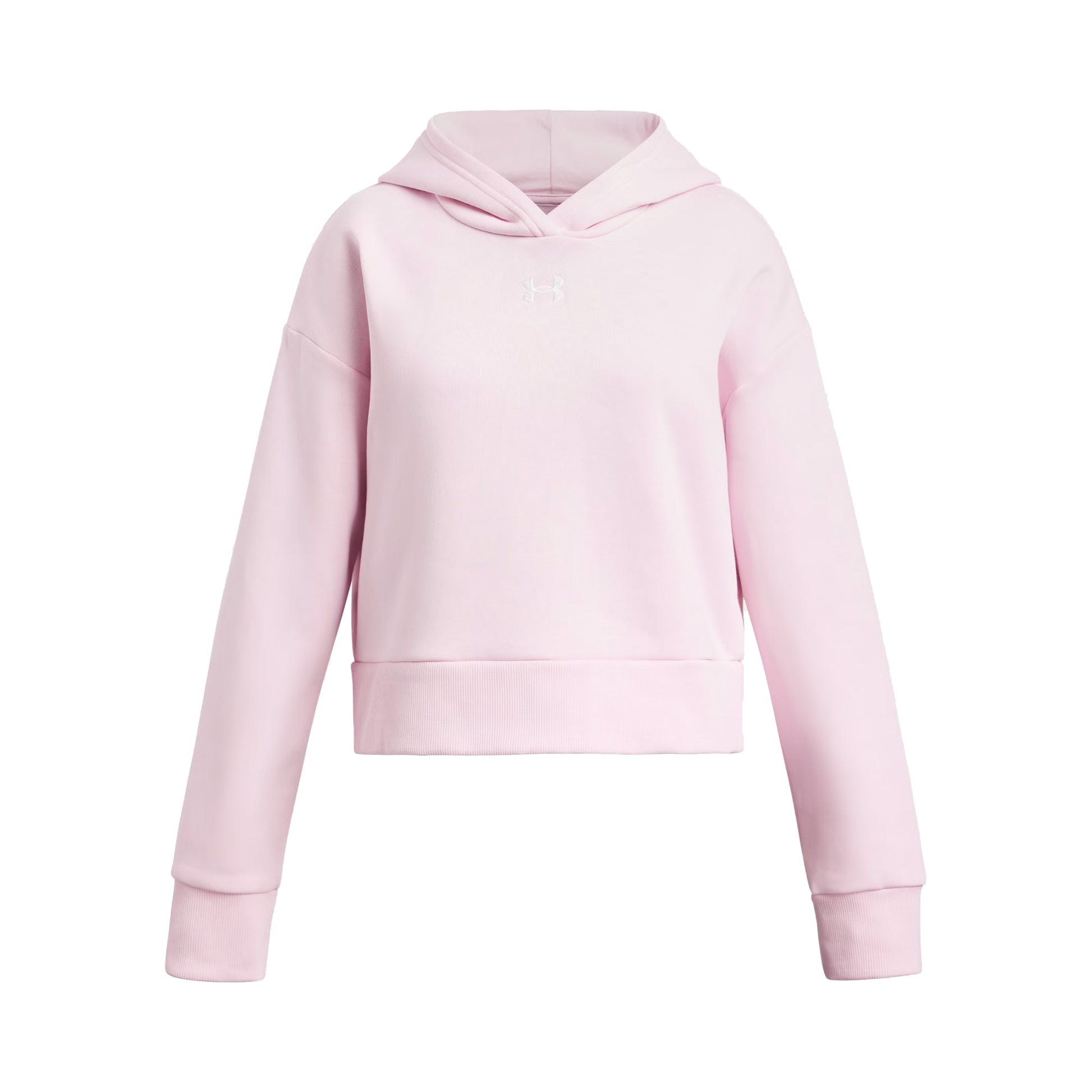 Under Armour Rival Fleece Felpa Con Cappuccio Ragazze-Rosa