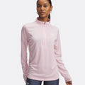 Tech 1/2 Zip-Twist Haut manches longues Femmes - rosé, blanc