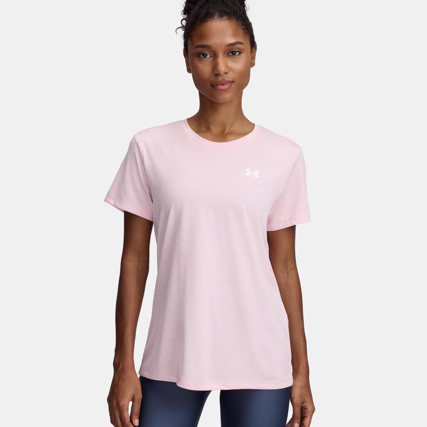Under Armour Tech Twist T-shirt Femmes - rosé, blanc