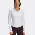 Motion Half-Zip Manica lunga Donna - bianco,