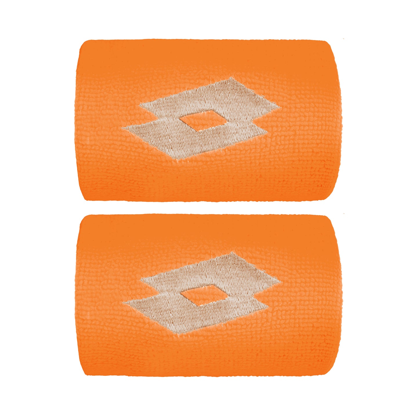 Lotto Schweißband 2er Pack kurz - orange, creme