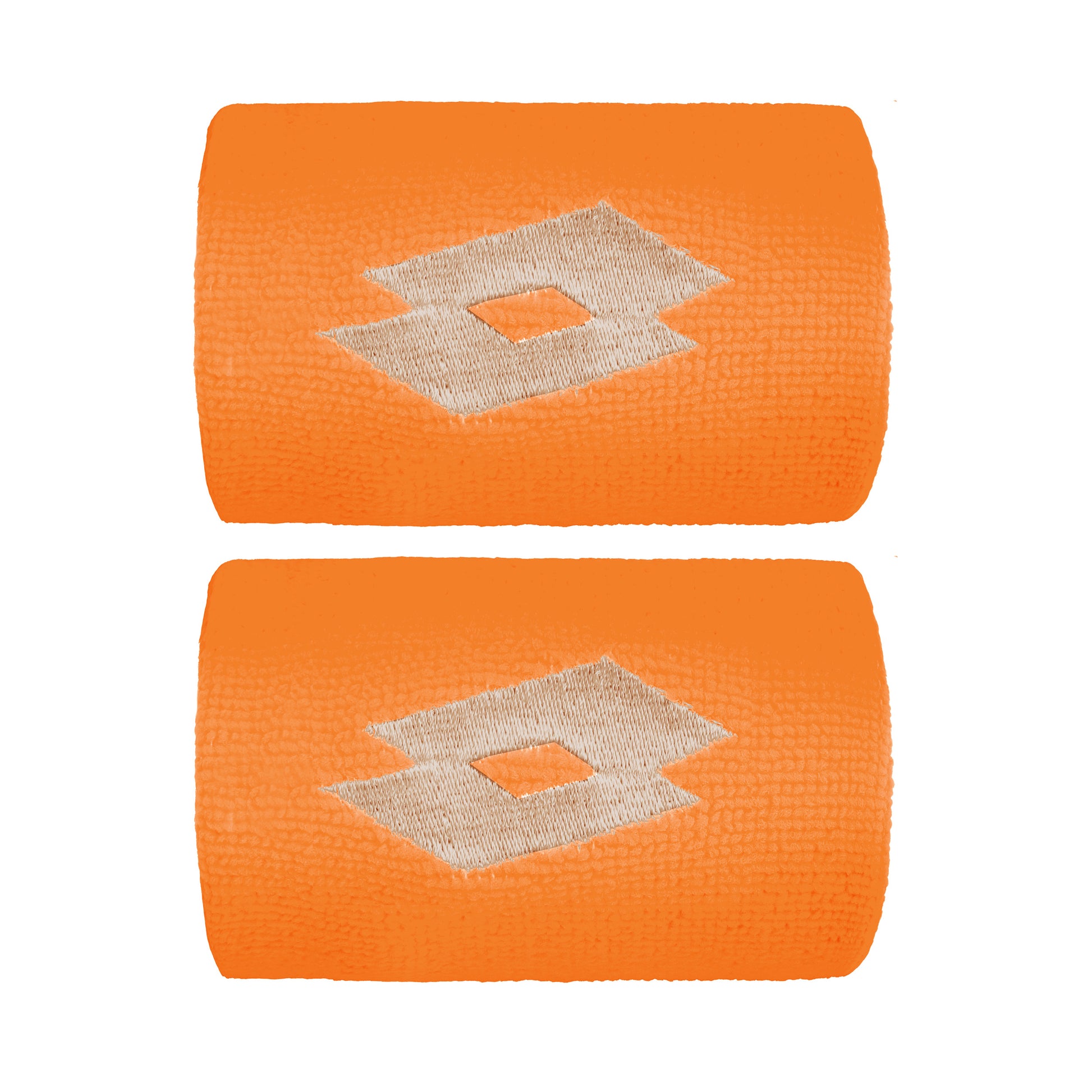 Lotto Schweißband 2er Pack kurz - orange, creme