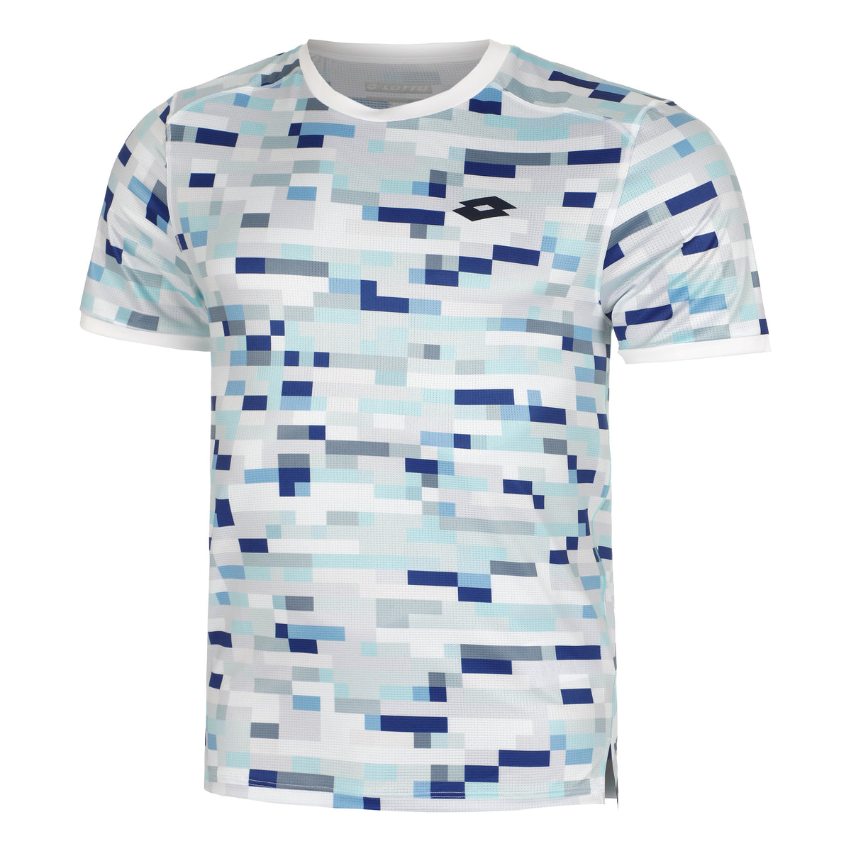 Lotto Tech III T-shirt Hommes - blanc, multicouleur