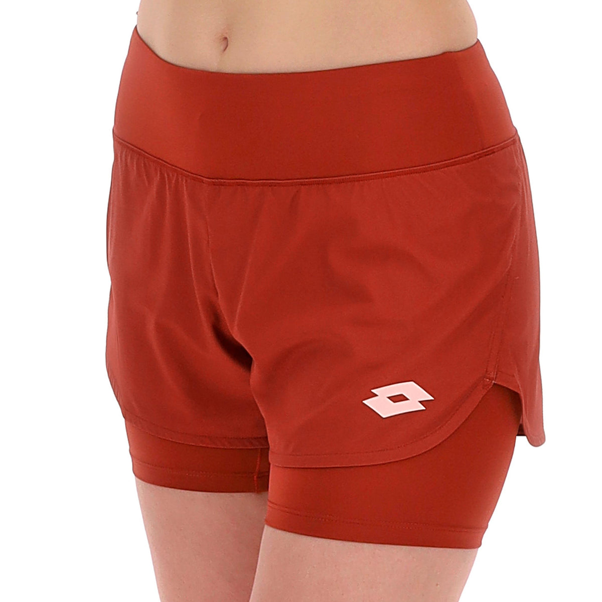 Lotto Tech II Pantaloncini Donna - vino rosso