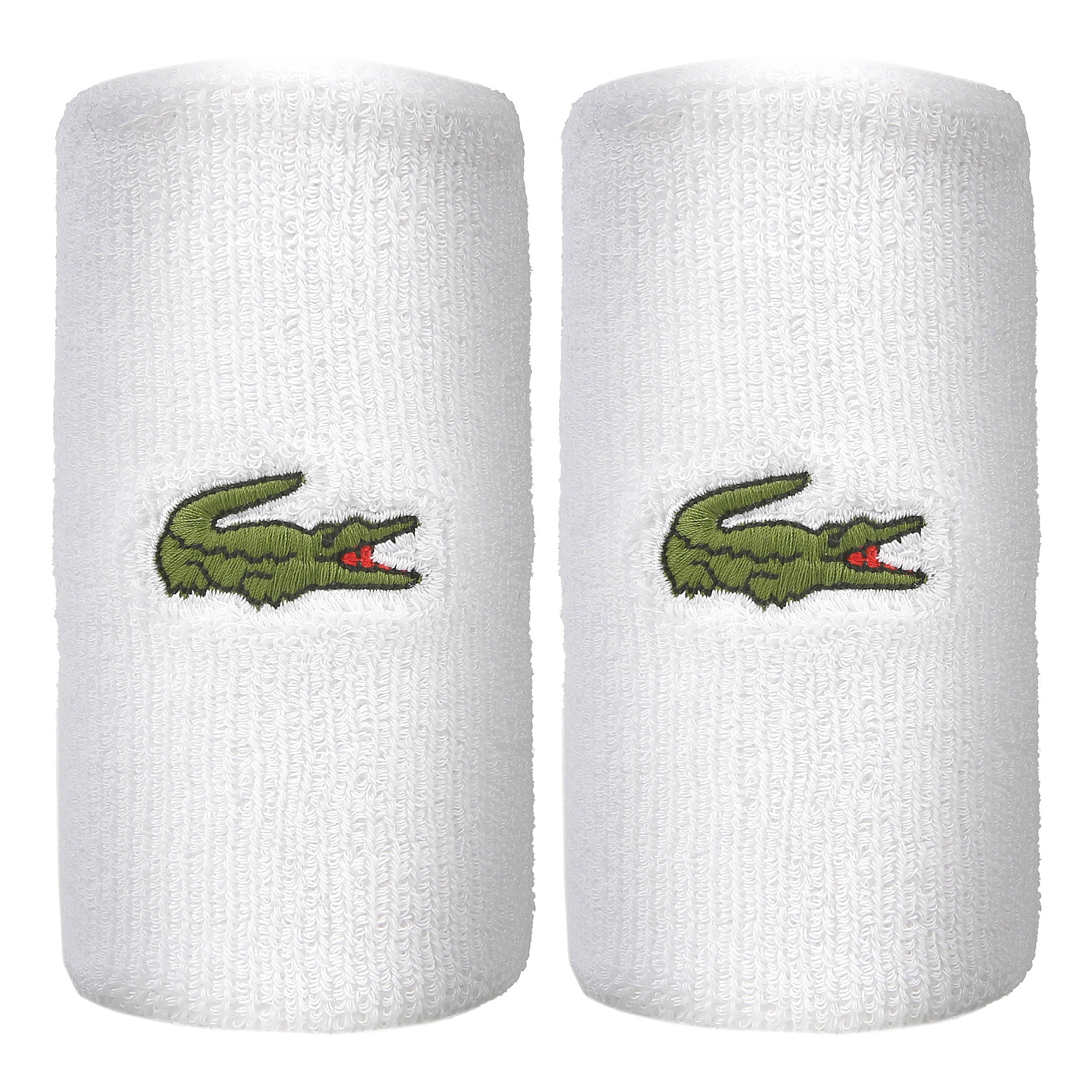 Lacoste Poignet Pack de 2 unités long - blanc, vert