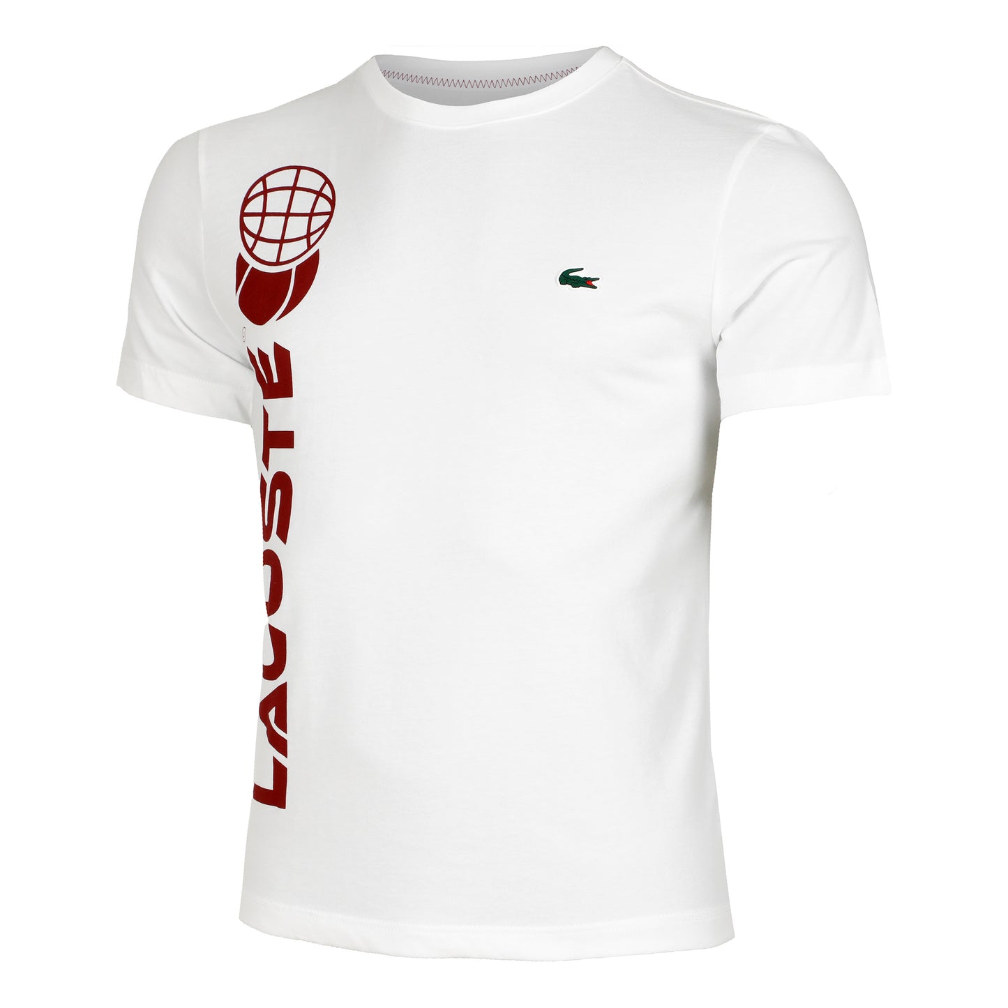 Lacoste Daniil Medvedev T-Shirt Herren - weiß, rost