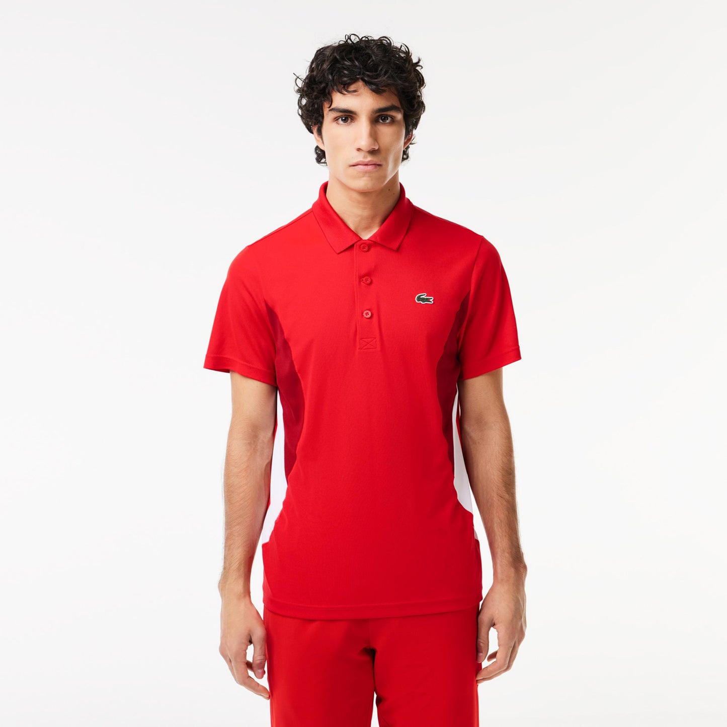 Lacoste Polo Uomini - rosso, multicolore