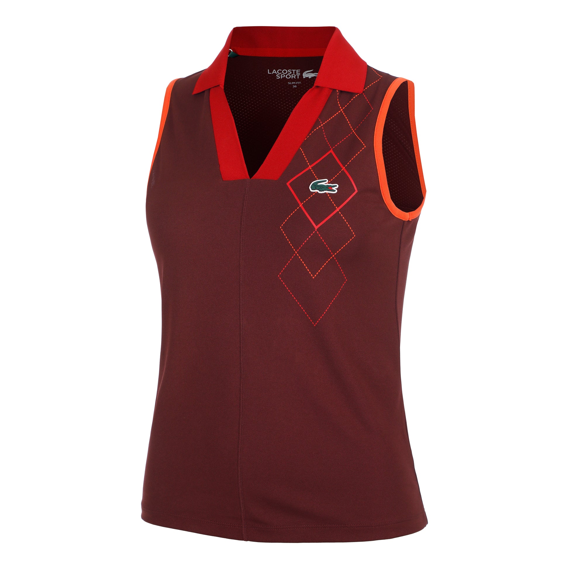 Lacoste Polo Femmes-Marron